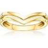 image:imageRossSimons 10kt Yellow Gold Double V RingNo Gemstone