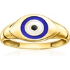 image:imageRossSimons 10kt Yellow Gold Evil Eye Ring With Multicolored EnamelNo Gemstone