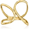 image:imageRossSimons 10kt Yellow Gold Freeform Geometric RingNo Gemstone