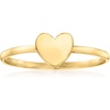 image:imageRossSimons 10kt Yellow Gold Heart RingNo Gemstone