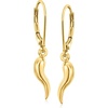 image:imageRossSimons 10kt Yellow Gold Italian Horn Drop Earrings