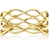 image:imageRossSimons 10kt Yellow Gold OpenSpace Wave RingNo Gemstone
