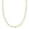 image:imageRossSimons 10kt Yellow Gold Paper Clip Link Necklace160 Inches