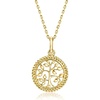 image:imageRossSimons 10kt Yellow Gold Tree Of Life Pendant Necklace 16 inches