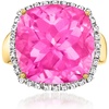 image:imageRossSimons 1800 Carat Pink Topaz and 16 ct tw Diamond Ring in 14kt Yellow GoldTopaz