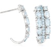 image:imageRossSimons 210 ct tw Aquamarine and 50 ct tw Swiss Blue Topaz Earrings in Sterling Silver