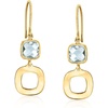 image:imageRossSimons 220 ct tw Sky Blue Topaz Geometric Drop Earrings in 10kt Yellow Gold
