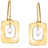 image:imageRossSimons 335mm Cultured Pearl Geometric Drop Earrings in 10kt Yellow Gold