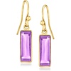 image:imageRossSimons 360 ct tw Amethyst Drop Earrings in 18kt Gold Over Sterling