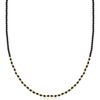 image:imageRossSimons 3mm Onyx and 10kt Yellow Gold Bead Necklace20 Inches