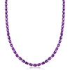 image:imageRossSimons 4000 ct tw Amethyst Tennis Necklace in Sterling SilverAmethyst