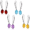 image:imageRossSimons 500 ct tw MultiGemstone Jewelry Set 4 Pairs Of Drop Earrings in Sterling Silver