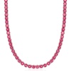 image:imageRossSimons 5000 ct tw Pink Topaz Tennis Necklace in Sterling SilverTopaz