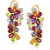 image:imageRossSimons 620 ct tw MultiGemstone Floral Drop Earrings in 18kt Gold Over Sterling