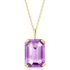 image:imageRossSimons 750 Carat Amethyst Pendant Necklace in 10kt Yellow Gold 16 inches