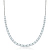image:imageRossSimons 880 ct tw Graduated Aquamarine Necklace in Sterling SilverAquamarine