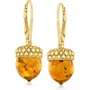 image:imageRossSimons Amber Acorn Drop Earrings in 18kt Gold Over Sterling