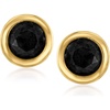 image:imageRossSimons BezelSet Black Onyx Stud Earrings in 10kt Yellow Gold