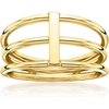 image:imageRossSimons Italian 10kt Yellow Gold 3Row Bar RingNo Gemstone