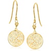 image:imageRossSimons Italian 10kt Yellow Gold Damascato Ricami Drop Earrings