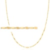 image:imageRossSimons Italian 10kt Yellow Gold Graduated LumachinaChain NecklaceNo Gemstone