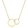 image:imageRossSimons Italian 10kt Yellow Gold InterlockingCircle Necklace160 Inches