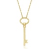 image:imageRossSimons Italian 10kt Yellow Gold Key Necklace 18 inches