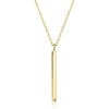image:imageRossSimons Italian 10kt Yellow Gold Linear Bar Necklace 18 inches