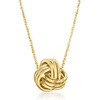 image:imageRossSimons Italian 10kt Yellow Gold Love Knot Necklace180 Inches