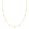 image:imageRossSimons Italian 10kt Yellow Gold Mini Disc Station Necklace160 Inches