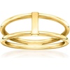 image:imageRossSimons Italian 10kt Yellow Gold OpenSpace Bar RingNo Gemstone