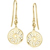 image:imageRossSimons Italian 10kt Yellow Gold Sunflower Ricami Drop Earrings