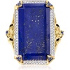 image:imageRossSimons Lapis 20 ct tw White Topaz and 10 ct tw Sapphire Bumblebee Ring With Black Enamel in 18kt Gold Over SterlingLapis Lazuli