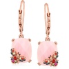 image:imageRossSimons Pink Opal and 14 ct tw Multicolored Sapphire Bumblebee Drop Earrings With Garnet Accents in 18kt Rose Gold Over Sterling