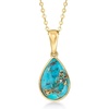 image:imageRossSimons Turquoise Pendant Necklace in 10kt Yellow Goldstabilizedturquoise