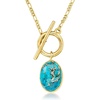 image:imageRossSimons Turquoise Toggle Necklace in 18kt Gold Over Sterlingstabilizedturquoise