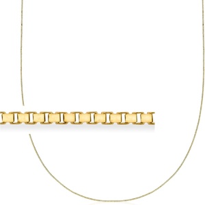 image:imageRossSimons 07mm 10kt Yellow Gold Adjustable BoxChain Necklace