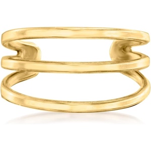 image:imageRossSimons 10kt Yellow Gold 3Row Ear Cuff