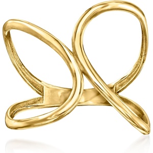 image:imageRossSimons 10kt Yellow Gold Freeform Geometric RingNo Gemstone