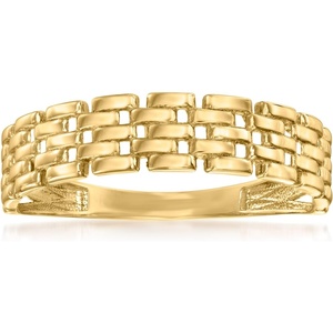 image:imageRossSimons 10kt Yellow Gold PantherLink RingNo Gemstone