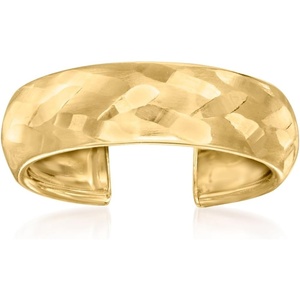 image:imageRossSimons 10kt Yellow Gold Satin and Polished Toe Ring