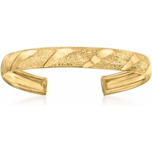 image:imageRossSimons 10kt Yellow Gold Striped Toe Ring