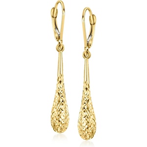 image:imageRossSimons 10kt Yellow Gold Teardrop Earrings