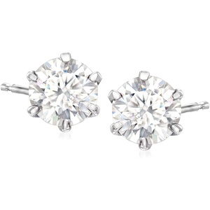 image:imageRossSimons 300 ct tw Moissanite Stud Earrings in Sterling Silver