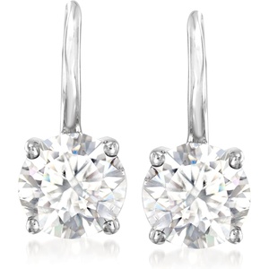 image:imageRossSimons 320 ct tw Moissanite Earrings in Sterling Silver