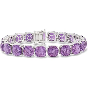 image:imageRossSimons 5000 ct tw Amethyst Tennis Bracelet in Sterling SilverAmethyst