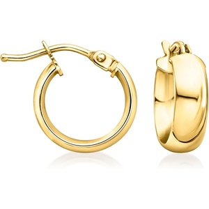 image:imageRossSimons Italian 10kt Yellow Gold Domed Hoop Earrings