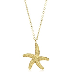 image:imageRossSimons Italian 10kt Yellow Gold Starfish Necklace160 Inches