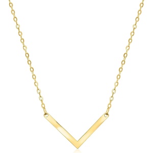 image:imageRossSimons Italian 10kt Yellow Gold VNecklace180 Inches
