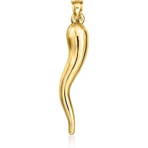 image:imageRossSimons Mens 10kt Yellow Gold Italian Horn Pendant